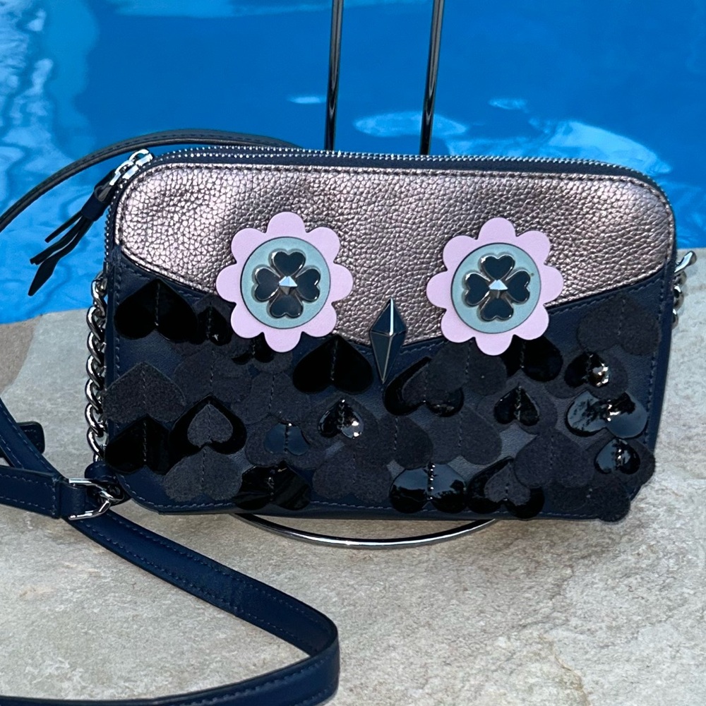 Kate Spade New York Floral Appliqué Camera Crossbody Bag - Picture 3 of 9